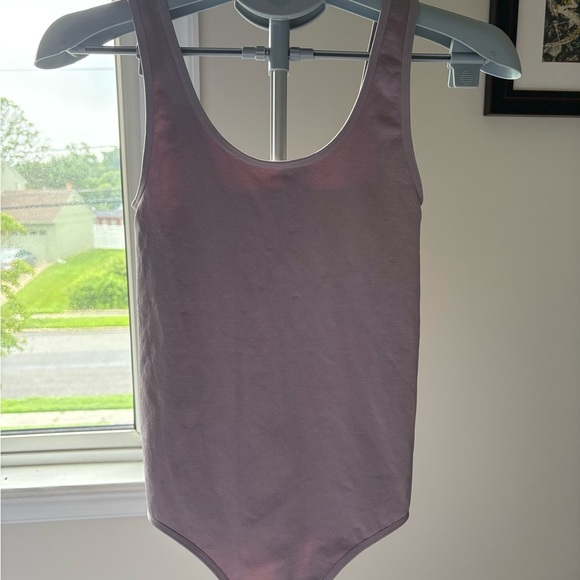 Mindd Gray Nylon Spandex Top - Picture 4 of 5